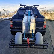 Motus Mover, Off-road wheelchair carrier, Wheelchair transport solution, Hitch-mounted wheelchair carrier, Outdoor mobility accessory, Transport Emma X3 wheelchair, Lightweight wheelchair mover, Vehicle wheelchair carrier, Durable wheelchair transport, Motus Mover specifications