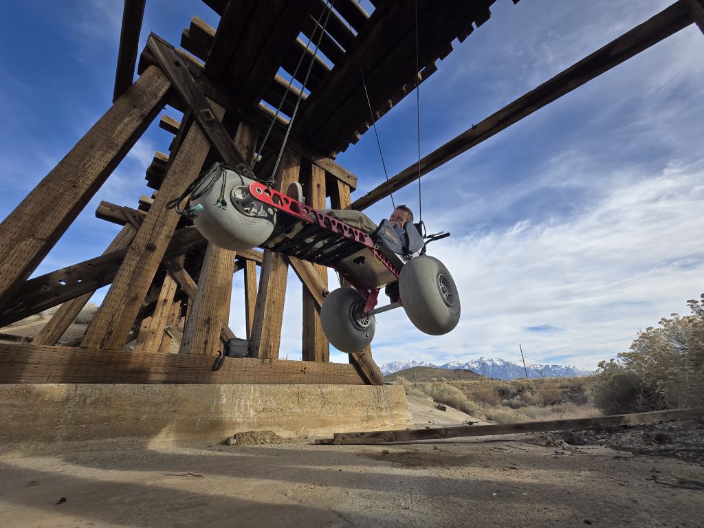 Extreme Motus all-terrain wheelchair underdog