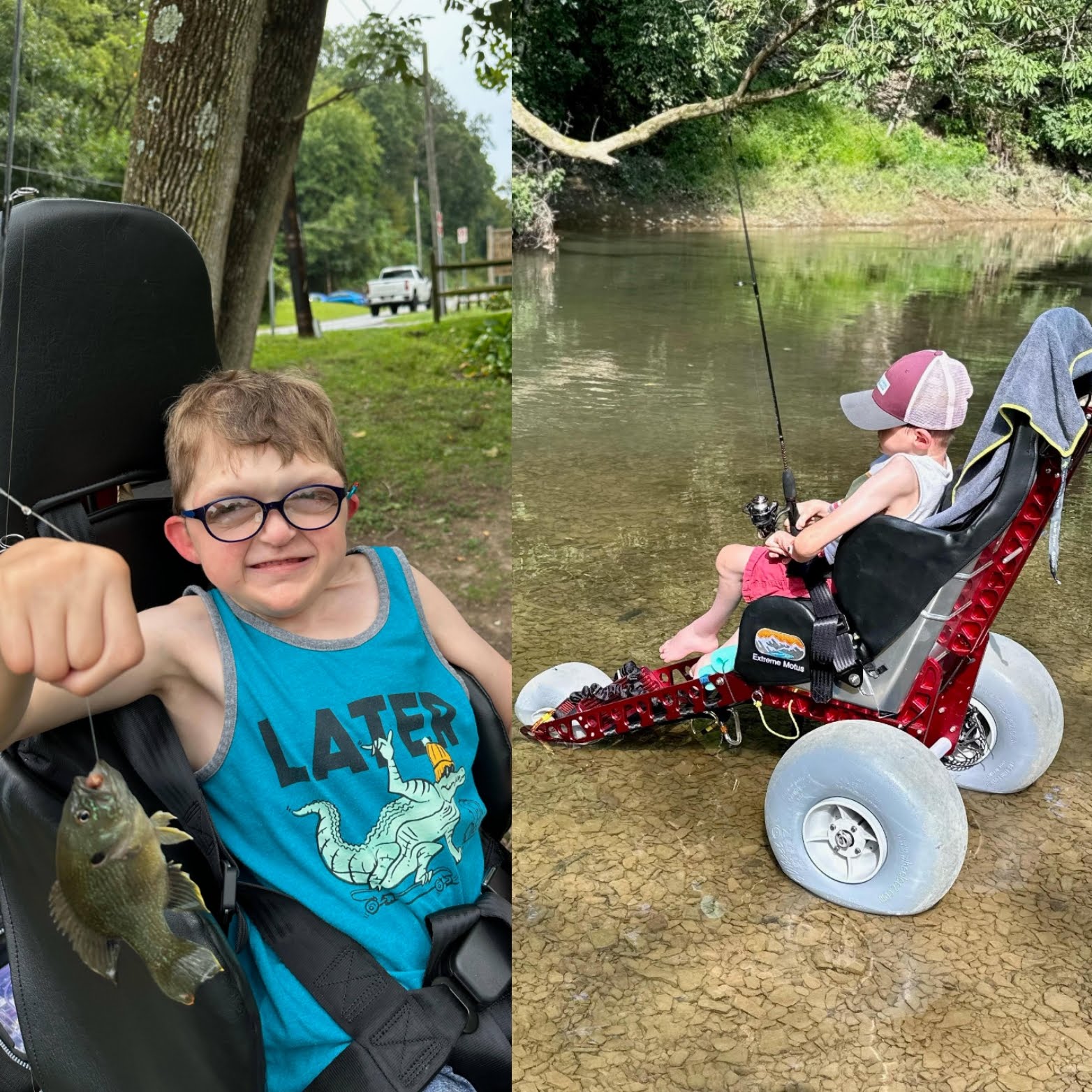 all-terrain wheelchair fishing