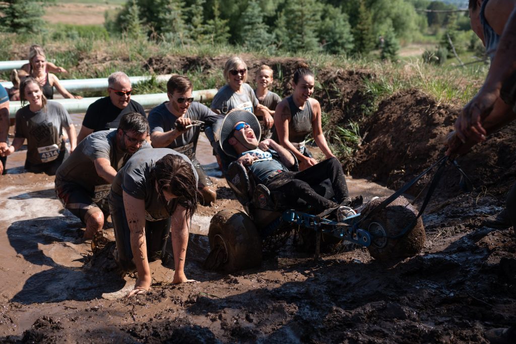 off road wheelchair in the dirty dash