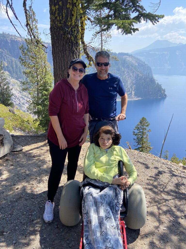 Crater Lake, OR all-terrain wheelchair.