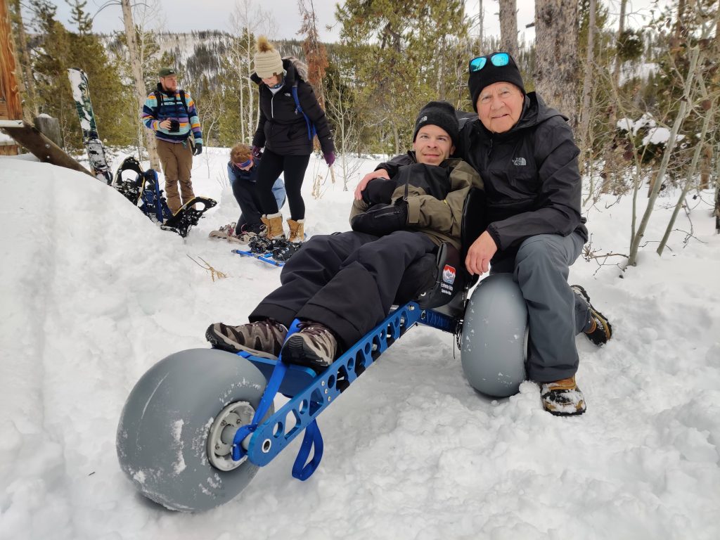 All-Terrain Wheelchair Snowshoeing