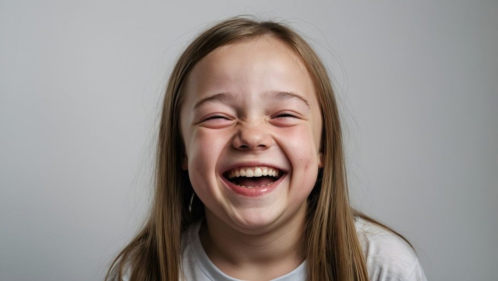 Young girl with down syndrome.