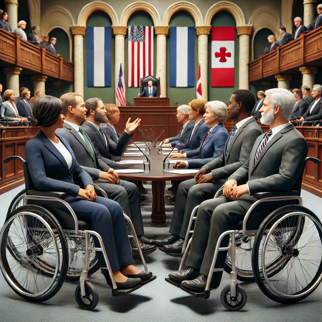 Politicians in wheelchairs