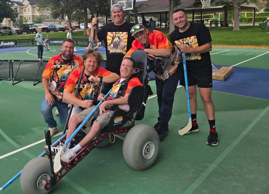 The Extreme Motus street hockey team. 