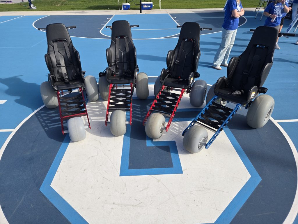 4 Extreme Motus all terrain wheelchairs ready to tackle the adaptive obstacle course
