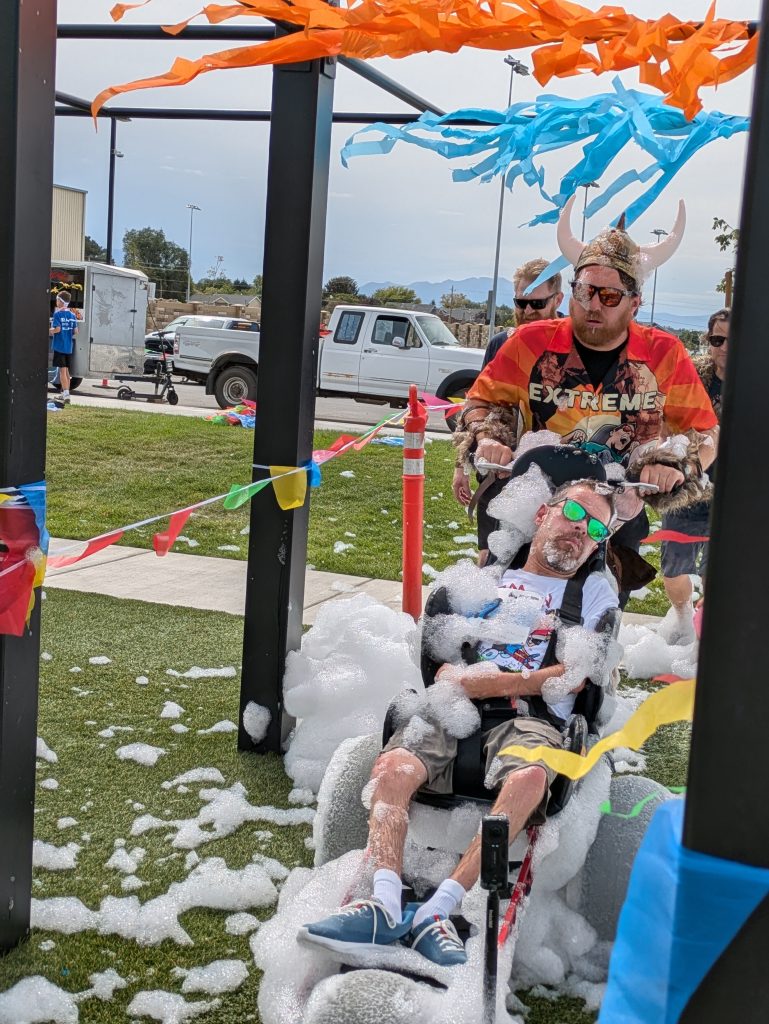 Everyone loved the foam cannon