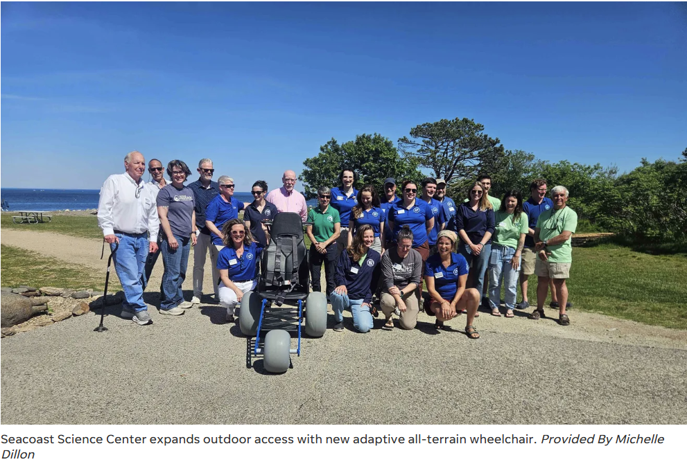 Adaptive all-terrain wheelchair program launch at Odiorne Point State Park